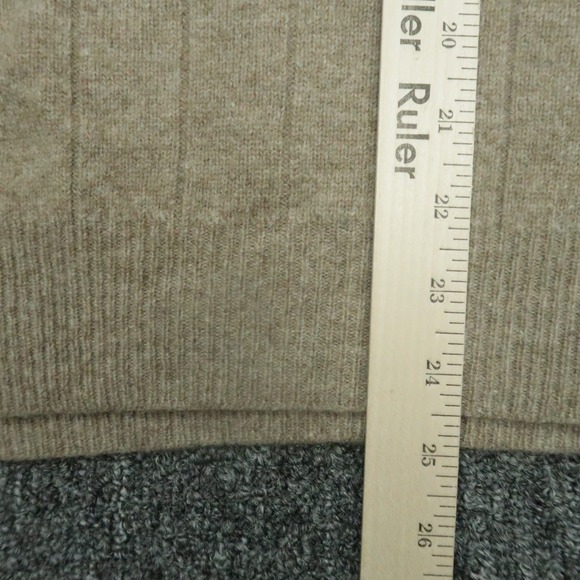 VINTAGE Polo Ralph Lauren Sweater Mens Extra Large Brown Lambs Wool V‎ Neck Vest - Picture 6 of 7